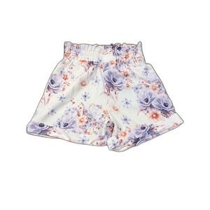 Women’s Floral Paperbag Waist Shorts